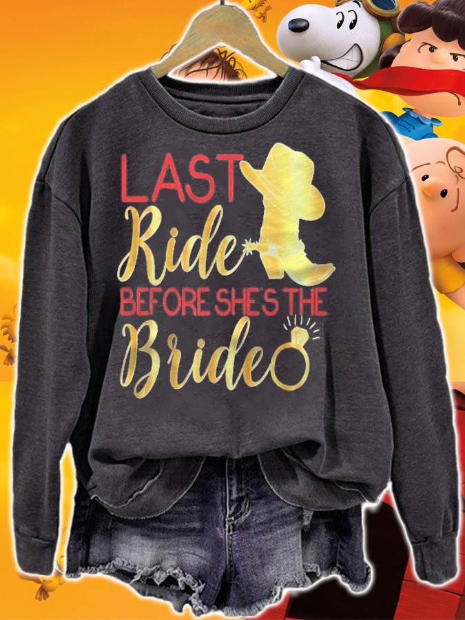 Bridesmaid Shirt Last Ride Bride Wedding Cowgirl Boots Pink Shirt t-shirt