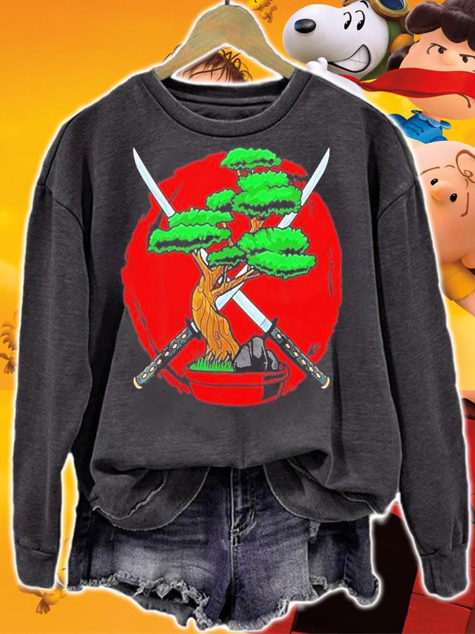 Bonsai Tree Japanese Gardening Bonsai Tree Katana Japanese T-Shirt t-shirt sweatshirt
