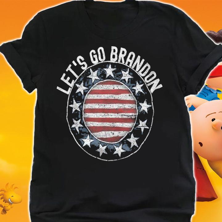 Let's Go Brandon Circle USA Flag T-Shirt t-shirt shirt