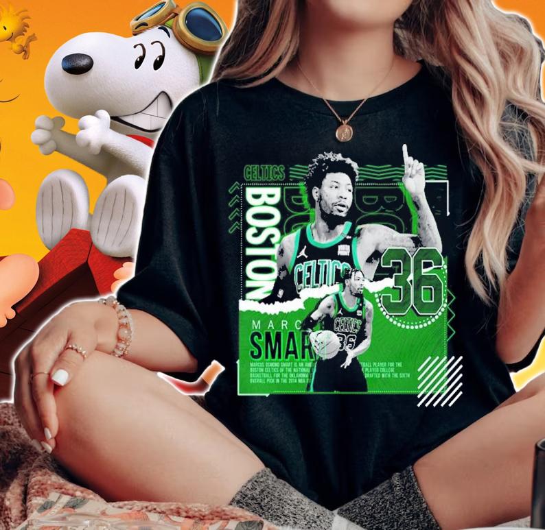 Marcus Smart Basketball Paper Poster Celtics shirt t-shirt woman shirt