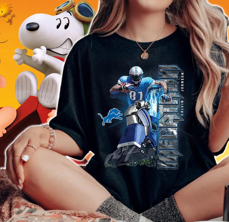 Calvin Johnson Megatron Detroit Lions t-shirt woman shirt