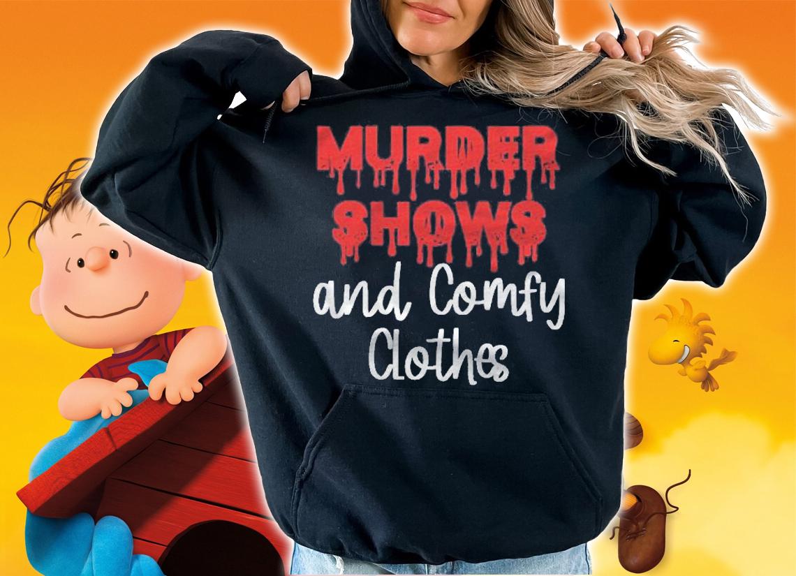 Funny Murder Shows And Comfy Clothes Raglan Baseball Shirt t-shirt hoodie