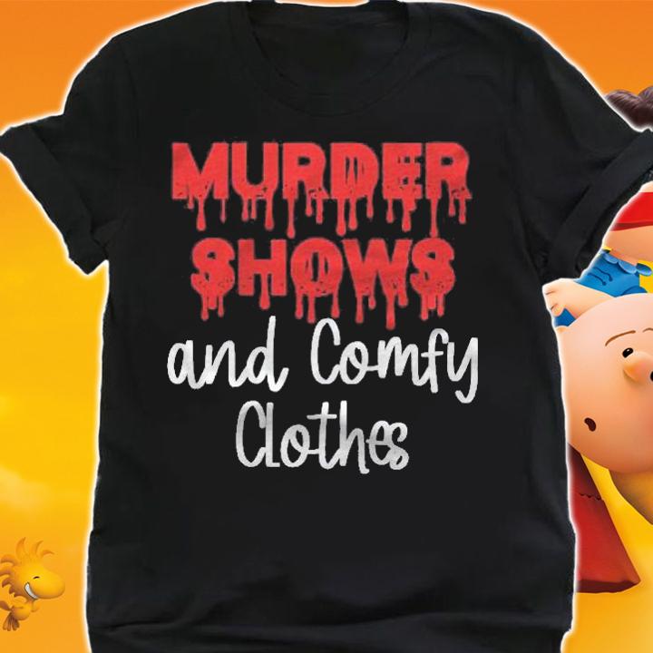 Funny Murder Shows And Comfy Clothes Raglan Baseball Shirt t-shirt shirt