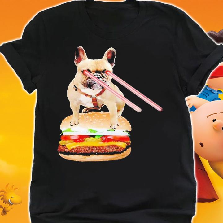 Laser Bulldog Hamburger T-Shirt t-shirt