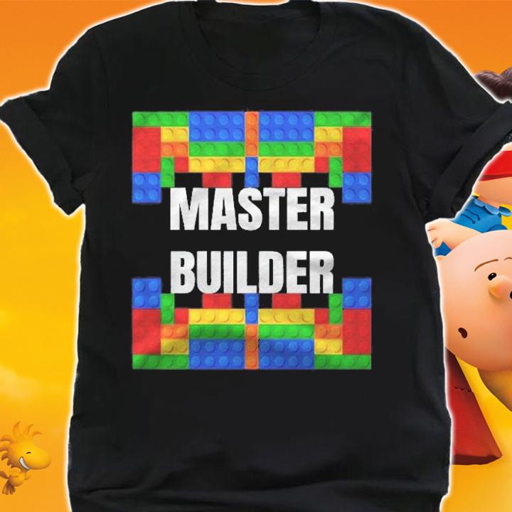 Master Builder Building Blocks Brick Builders Toys Gift Pullover Shirt t-shirt shirt