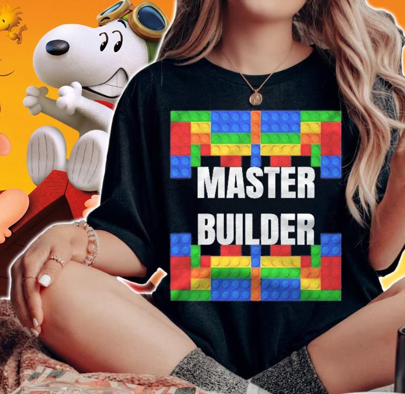 Master Builder Building Blocks Brick Builders Toys Gift Pullover Shirt t-shirt woman shirt