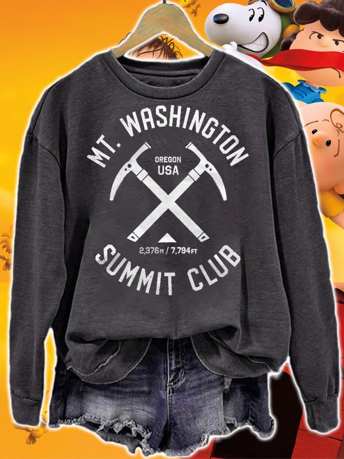 Mount Washington Summit Club I Climbed Mt Washington Oregon Shirt t-shirt