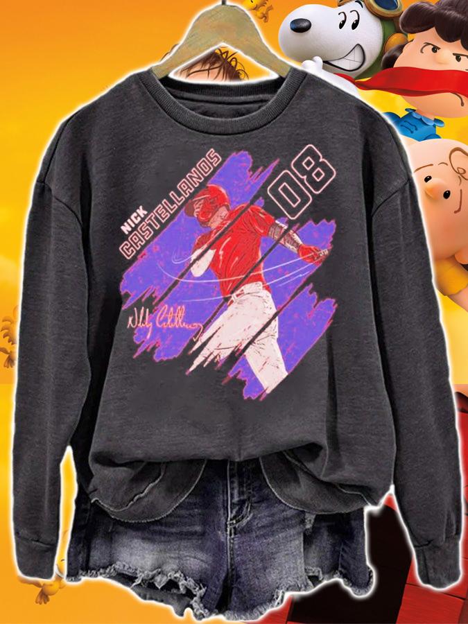Nick Castellanos Philadelphia Stripes Baseball Signatures Shirt t-shirt sweatshirt