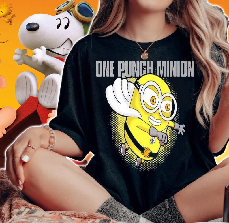 One Punch Minion One Punch Man T-Shirt t-shirt woman shirt