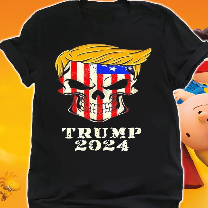 Presid Donald Trump 2024 Take America Back Skull Skeleton T-Shirt t-shirt