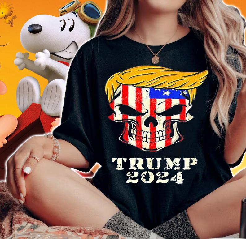 Presid Donald Trump 2024 Take America Back Skull Skeleton T-Shirt t-shirt
