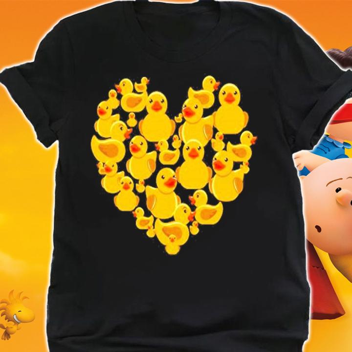 Rubber Duck Heart Symbol Ducky Duckie As Kids Family Gifts Pullover T-Shirt t-shirt shirt