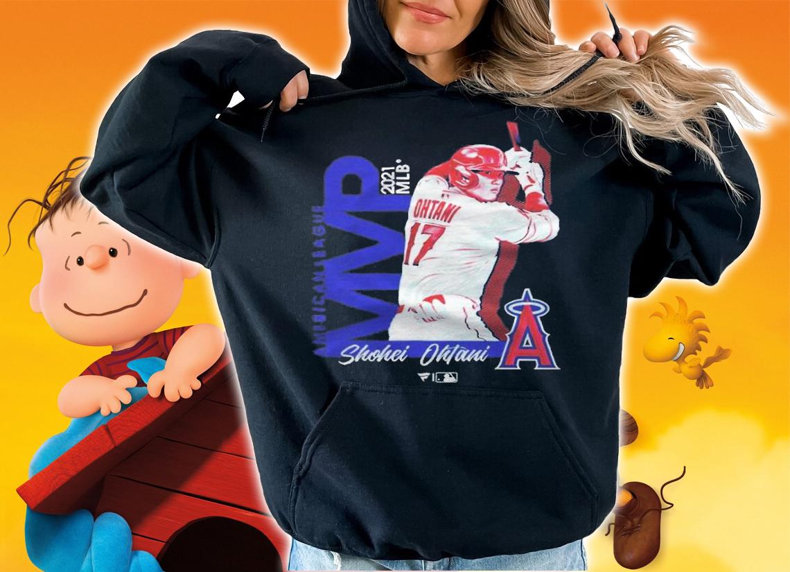 Shohei Ohtani Los Angeles Angels National League MVP 2021 T-shirt t-shirt hoodie