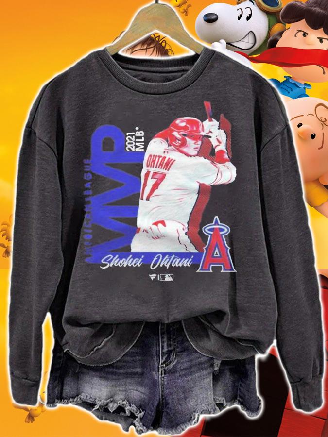 Shohei Ohtani Los Angeles Angels National League MVP 2021 T-shirt t-shirt sweatshirt