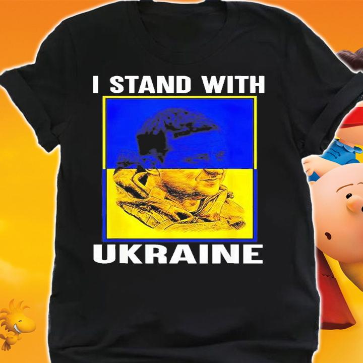 Volodymyr Zelensky Ukraine Flag I Stand With Ukraine Free Ukraine T-Shirt t-shirt shirt