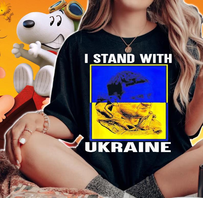 Volodymyr Zelensky Ukraine Flag I Stand With Ukraine Free Ukraine T-Shirt t-shirt woman shirt