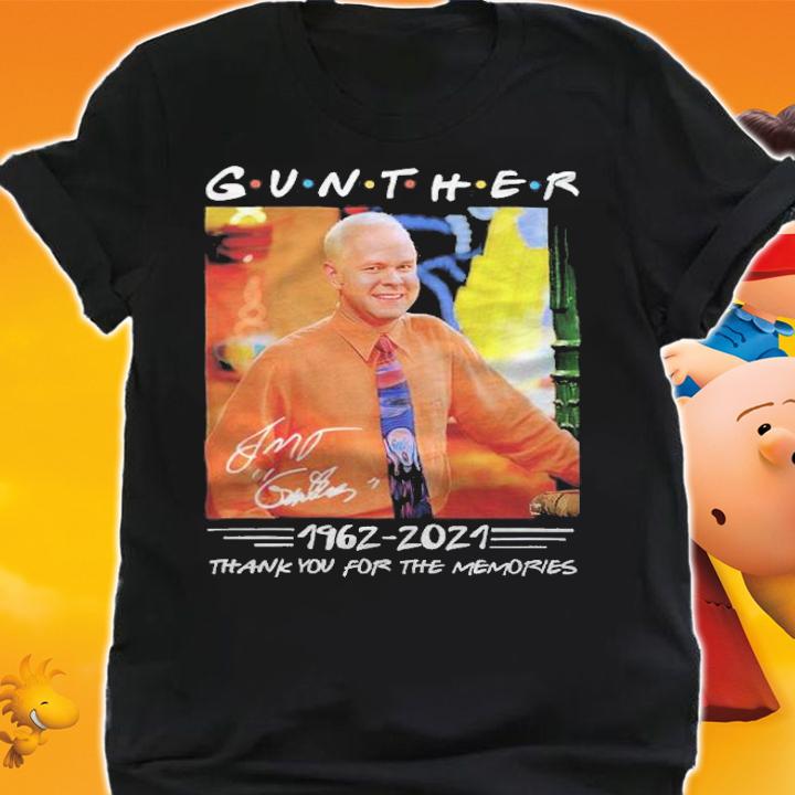 Gunther 1962-2021 signature thank you for the memories shirt t-shirt shirt