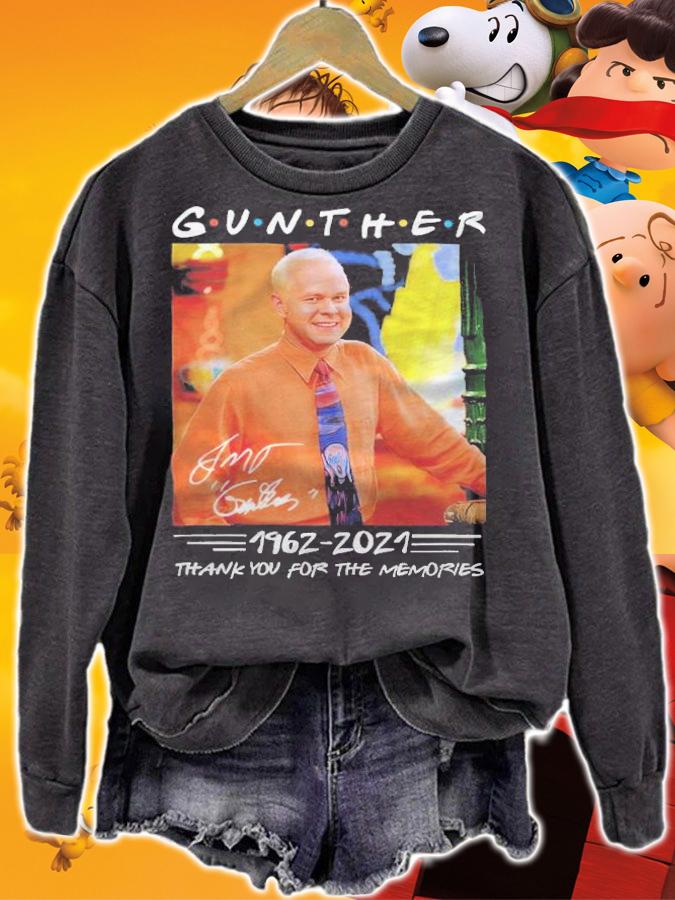 Gunther 1962-2021 signature thank you for the memories shirt t-shirt sweatshirt