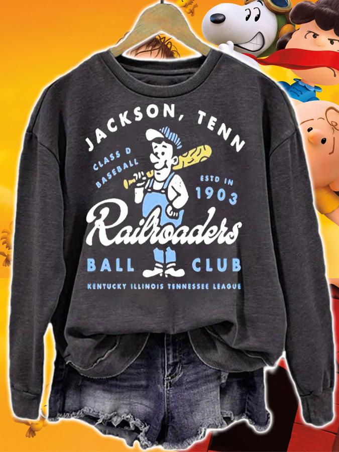 Jackson Railroaders Tennessee Class D Baseball Estd 1903 Shirt t-shirt sweatshirt
