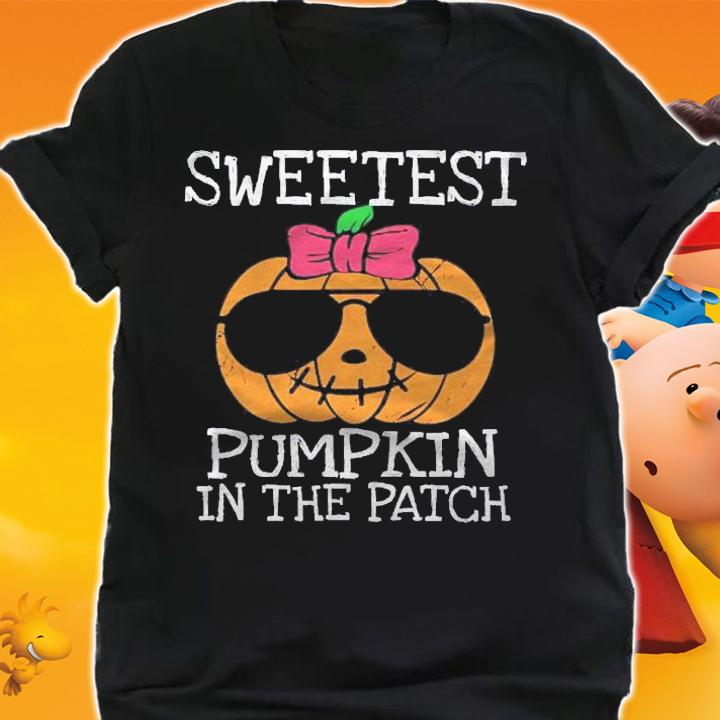 Kids Kids Sweetest Pumpkin In The Patch Halloween Girls Shirt t-shirt shirt