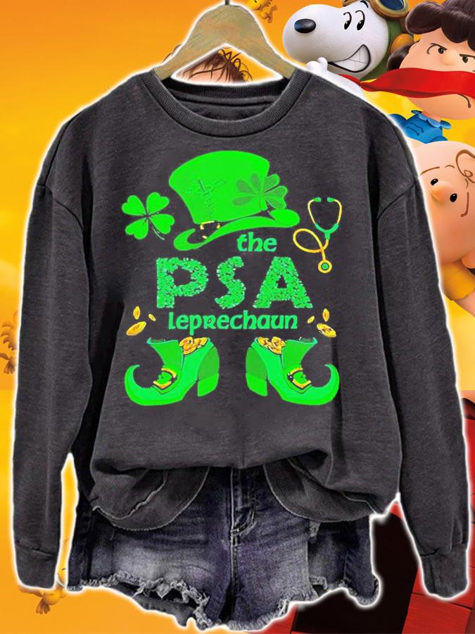 Nice The Nurse PSA Leprechaun St Patricks Day T-Shirt t-shirt sweatshirt