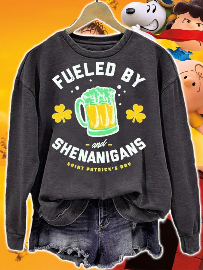 St. Patrick's Day Fuel By And Shenanigans Shirt t-shirt