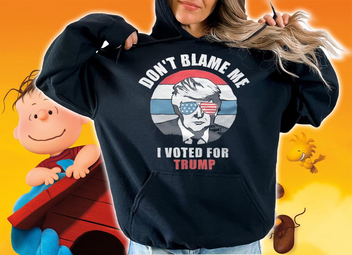 Don't Blame Me I Voted For Trump Funny Anti Biden T-Shirt t-shirt hoodie
