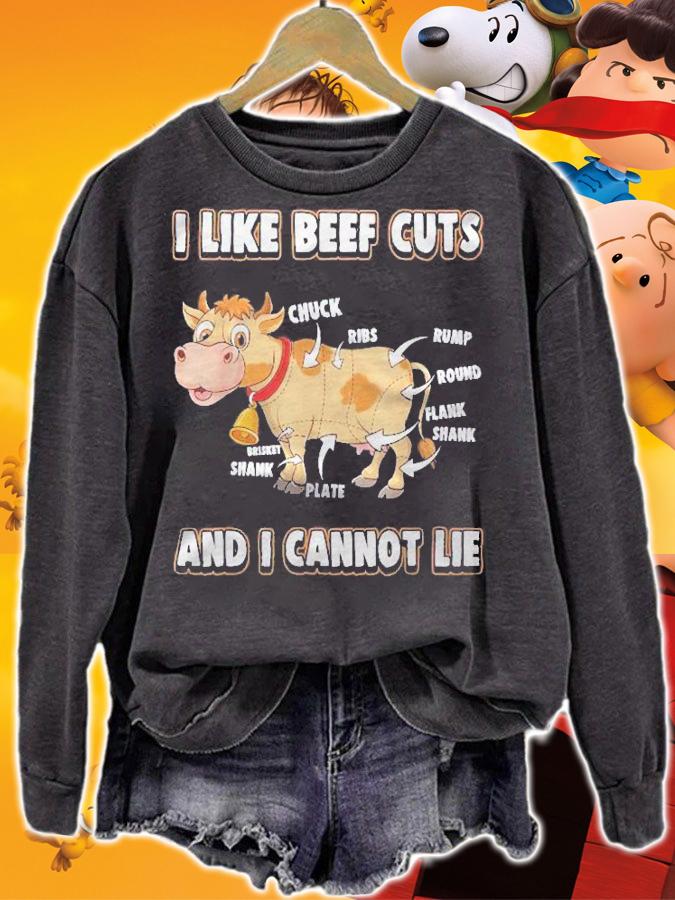 I Like Beef Cuts And I Cannot Lie Cow Farm Steak Food Humor Shirt t-shirt sweatshirt