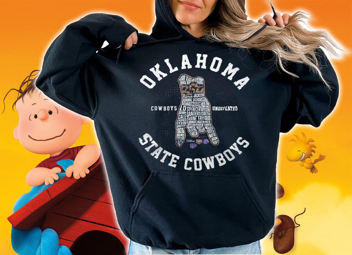 Oklahoma state cowboys football cowboys undefeated shirt t-shirt hoodie