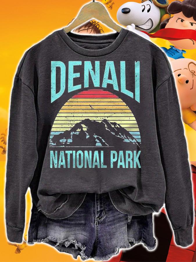 Retro Vintage National Park  Denali National Park Shirt t-shirt sweatshirt
