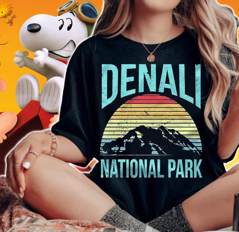 Retro Vintage National Park  Denali National Park Shirt t-shirt woman shirt