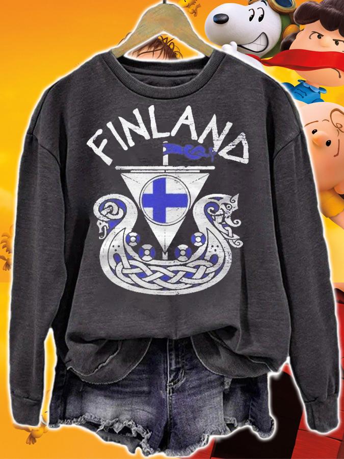 Scandinavia Helsinki Finn Finland Flag Shirt t-shirt sweatshirt