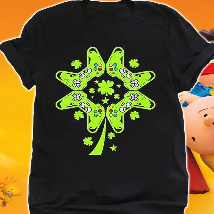 Video Game Gamer Shamrock St Patrick's Day T-Shirt t-shirt