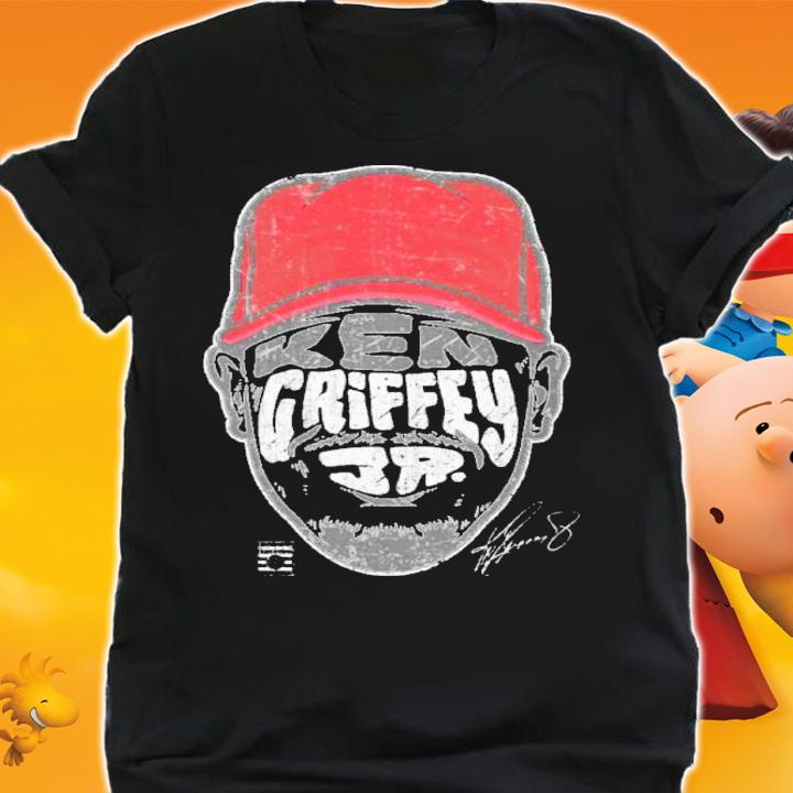 Ken Griffey Jr. Cincinnati Player Silhouette Baseball Signatures Shirt t-shirt