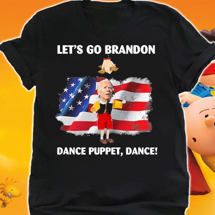 Lets Go Funny Biden Puppet USA Flag Conservative T-Shirt t-shirt shirt