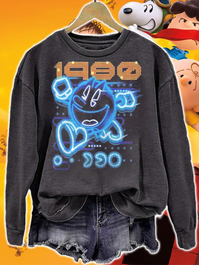 Pac Man Nintendo Video Games Pullover Shirt t-shirt