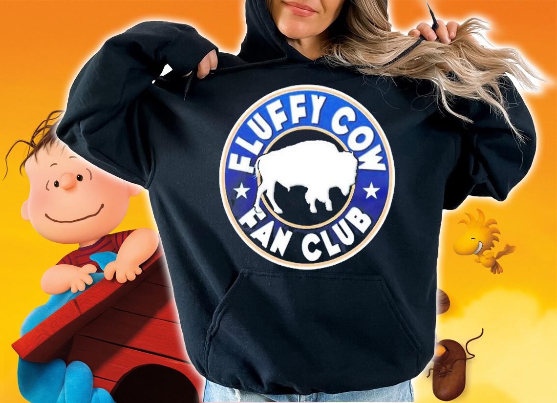 Fluffy Cow Fan Club Yellowstone Bison Buffalo T-Shirt t-shirt hoodie