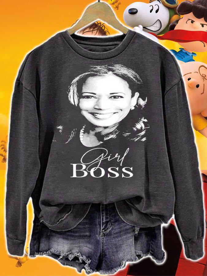 Girl Boss Kamala Harris For Liberal Democrats T-Shirt t-shirt sweatshirt