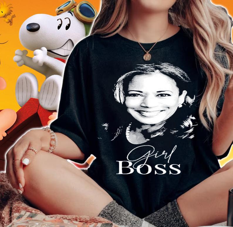 Girl Boss Kamala Harris For Liberal Democrats T-Shirt t-shirt woman shirt