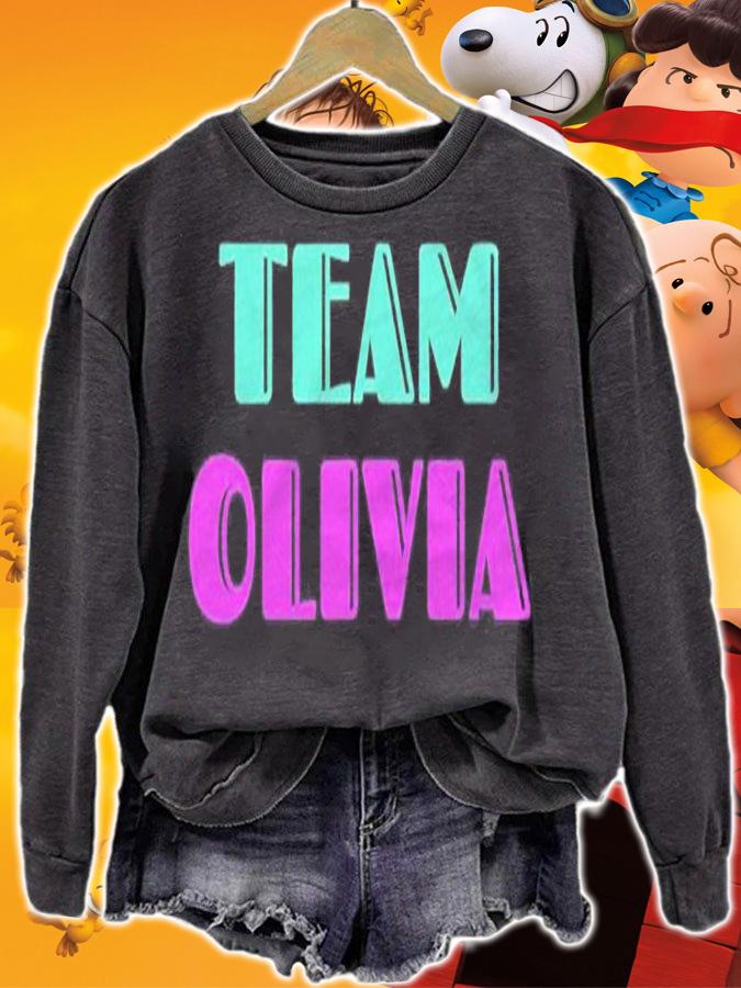 Cheer For Olivia Support Be On Team Olivia 90S Style Shirt t-shirt