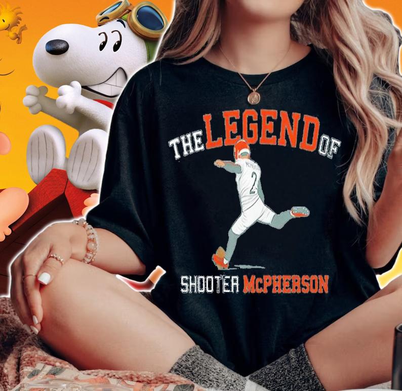 Evan McPherson The Legend Of Shooter McPherson Shirt t-shirt woman shirt