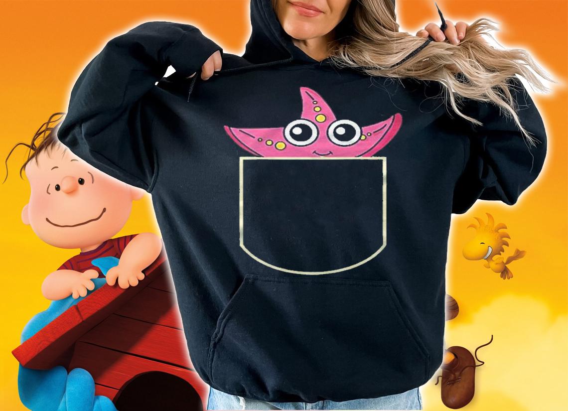 Funny Starfish In The Pocket Gift Pocket Shirt t-shirt hoodie