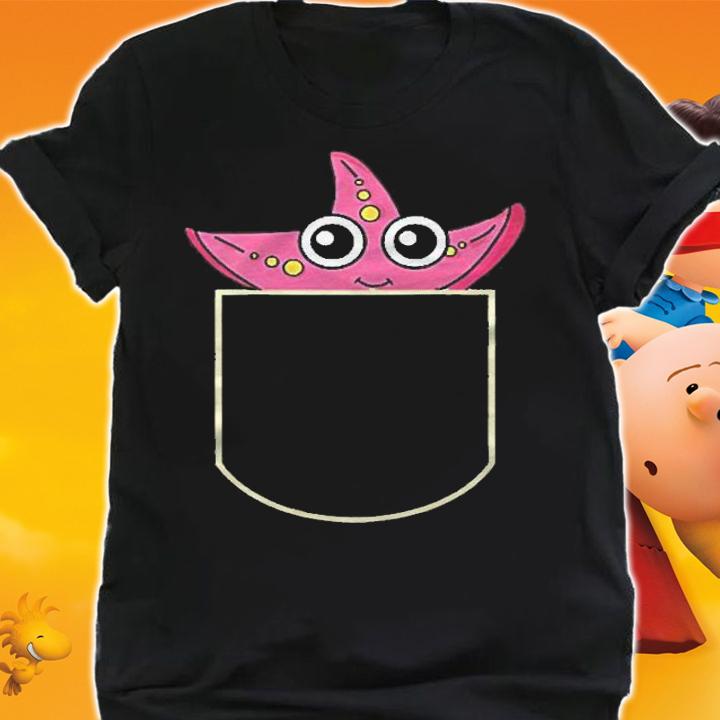 Funny Starfish In The Pocket Gift Pocket Shirt t-shirt shirt