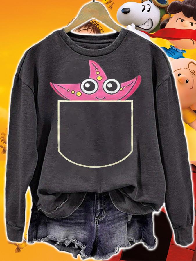 Funny Starfish In The Pocket Gift Pocket Shirt t-shirt sweatshirt
