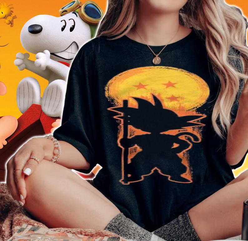 Kid Goku Dragon Ball 4 stars T-shirt t-shirt woman shirt