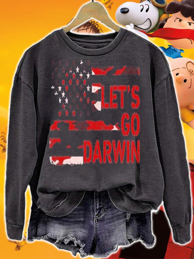 Let's Go Darwin American Flag Camo Conservative T-Shirt t-shirt sweatshirt