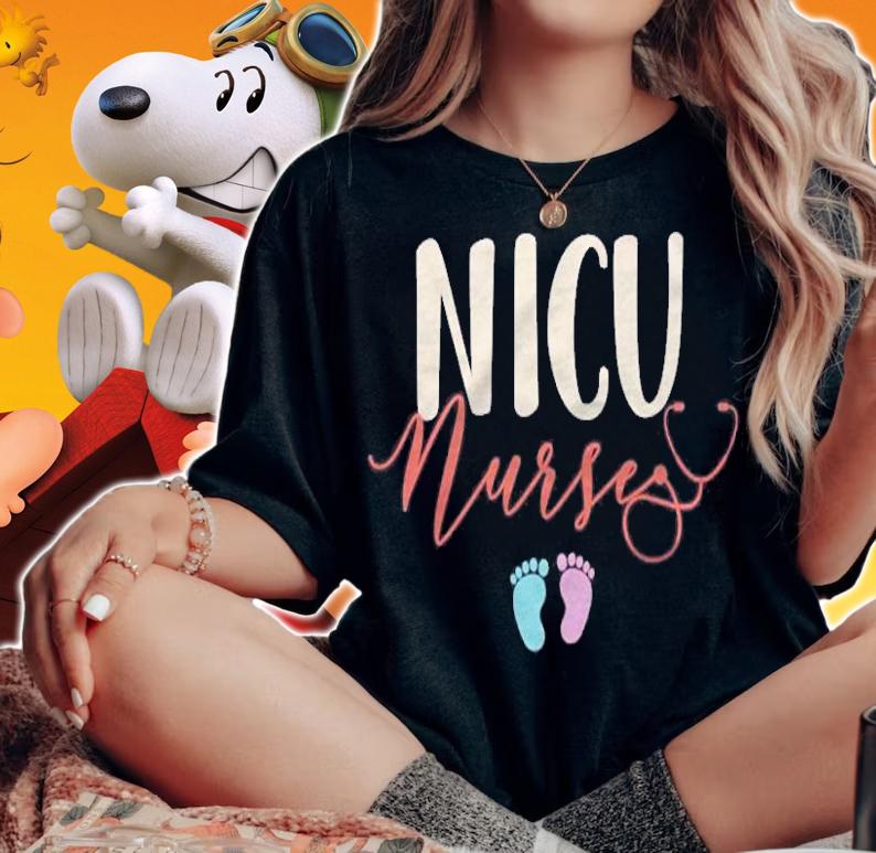 Nicu Nurse Gifts For Women Badge Nicu Nurse T-shirt t-shirt