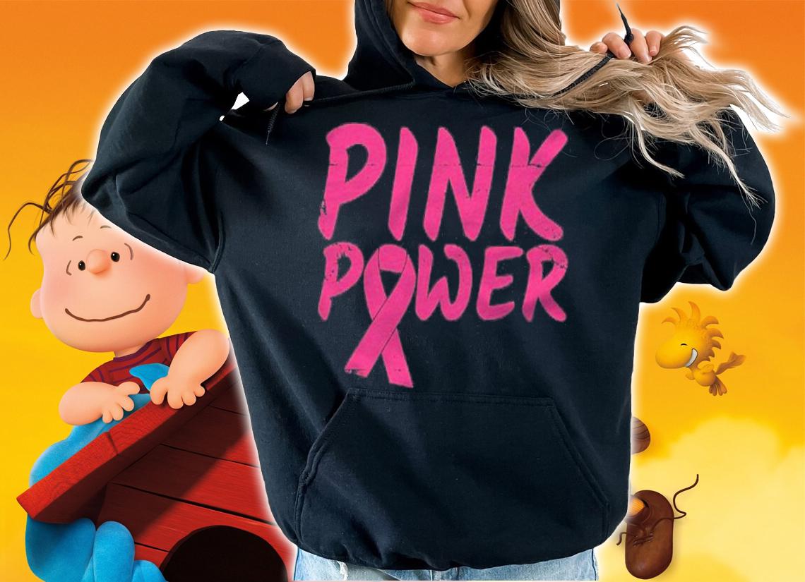 Pink Power Pink Ribbon Breast Cancer Awareness Month Shirt t-shirt hoodie
