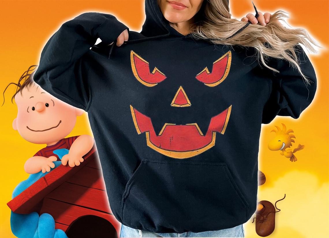 Scary Pumpkin Face Jack O Lantern Halloween Men Women Kids Shirt t-shirt hoodie