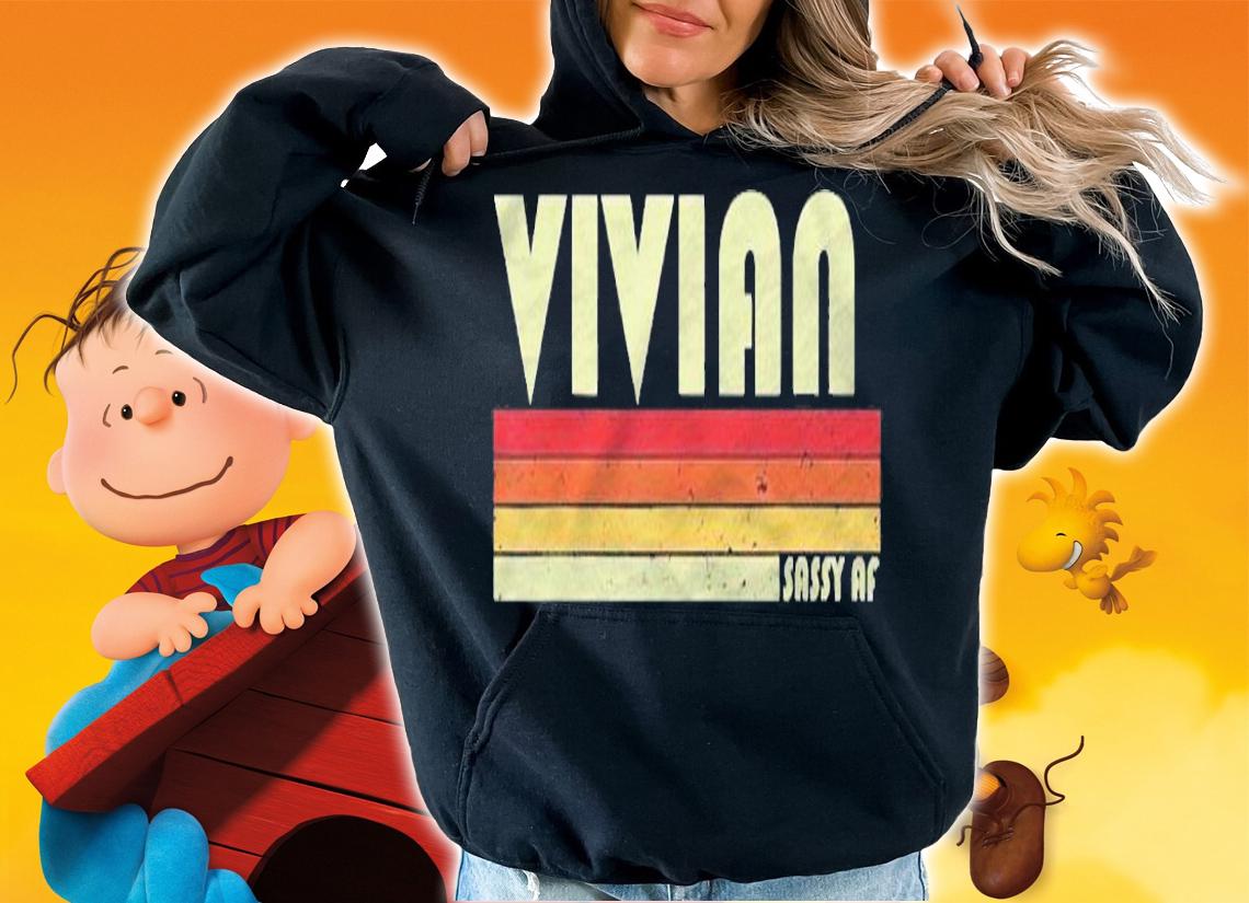 Vivian Gift Name Personalized Retro Vintage 80S 90S Birthday Shirt t-shirt hoodie